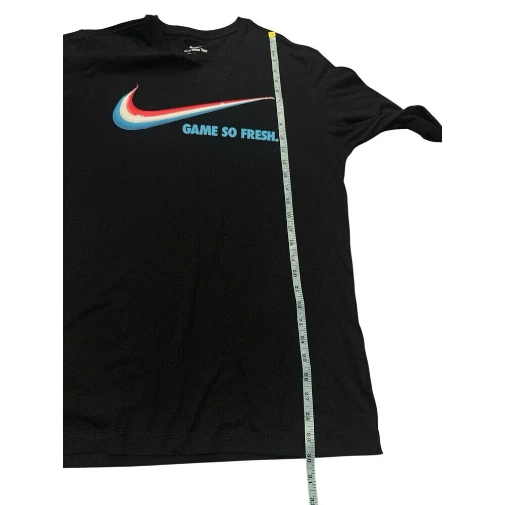 Nike Limited "Game So Fresh" Men's Jet Black Large Long Sleeve Tee 100% Cotton - Picture 6 of 7